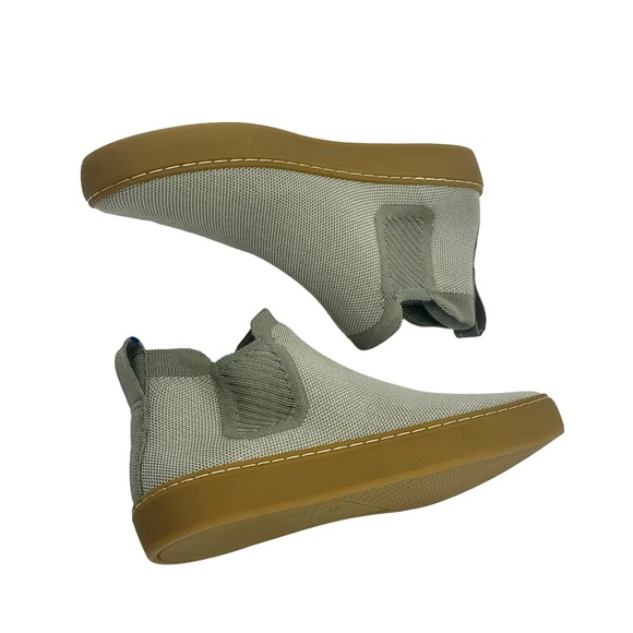 Rothy's The Chelsea Light Sage Green Ankle Boot High Top Sneakers Size 7 NWOT - Picture 7 of 10